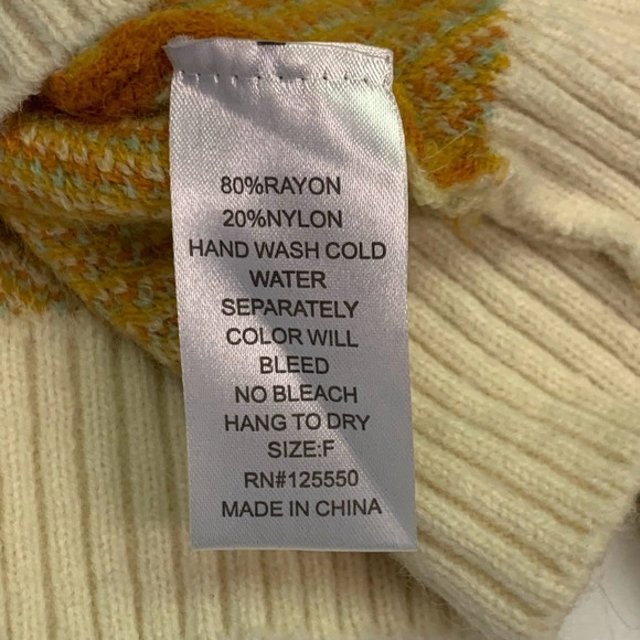 Rehab Lab House of Sunny Style Landscape Cropped Cardigan Sweater OSFM SIze F - Picture 11 of 15